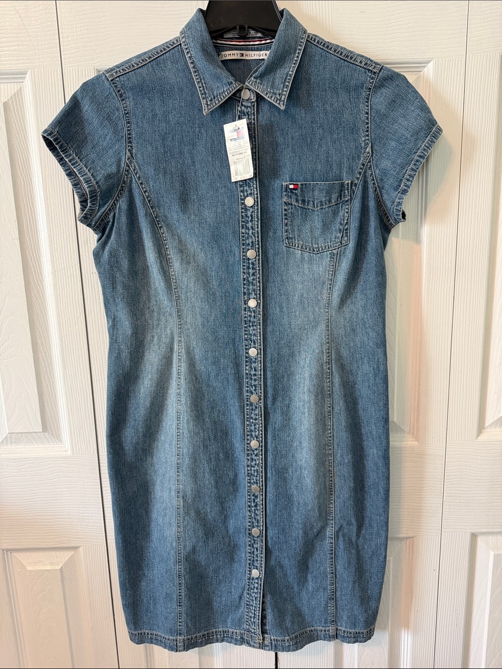 NWT Tommy Hilfiger women’s denim shirt dress Sz 12